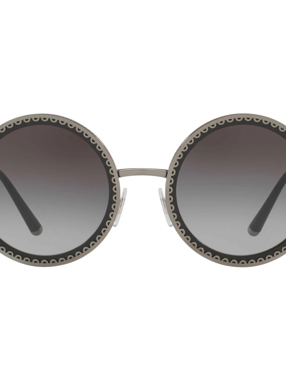 Dolce & Gabbana Black Frames with Purple Lenses Round Sunglasses DG2211